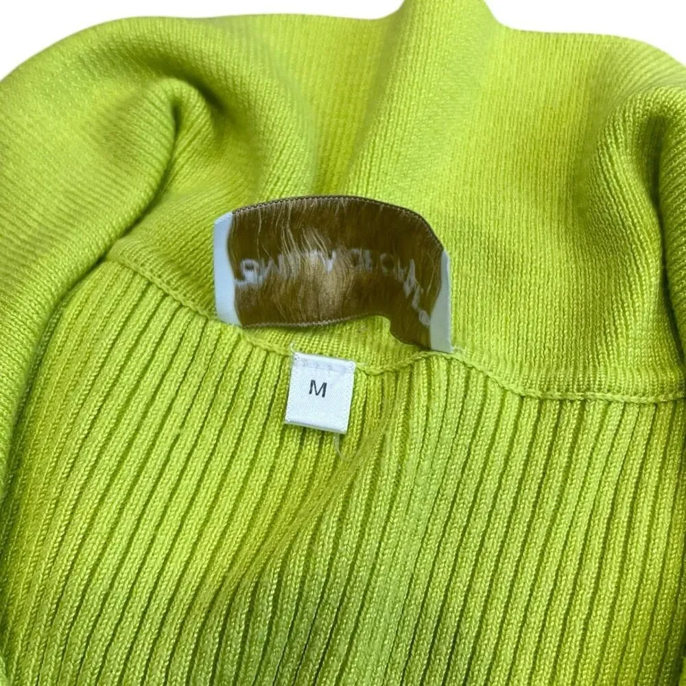 Emilia George Yellow Ribbed Eliza Maternity Top M